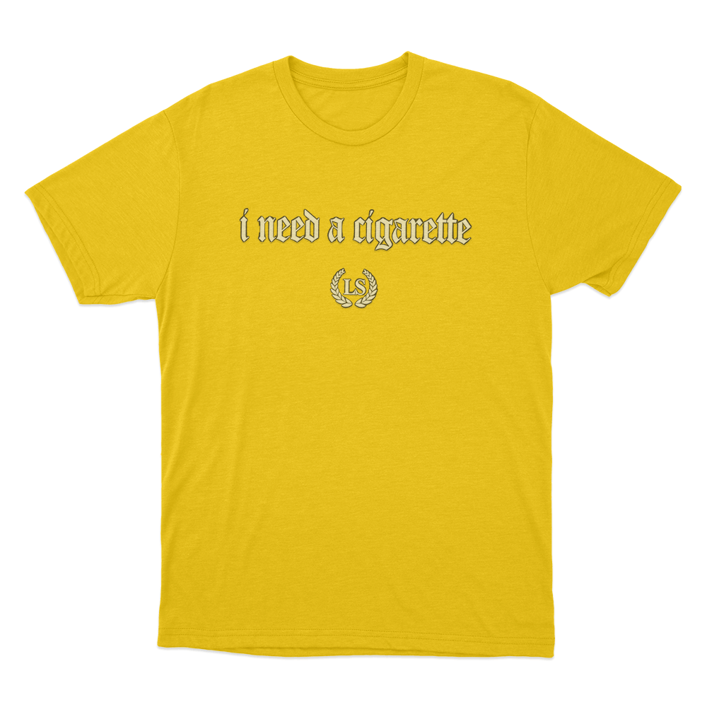 I Need A Cigarette Unisex T Shirt Yellow I Need A Cigarette Unisex T Shirt Yellow
