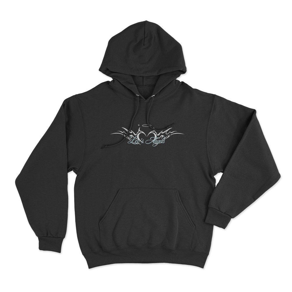 Leo's Angels Halo Unisex Hoodie Black Leos Angels Halo Unisex Hoodie Black