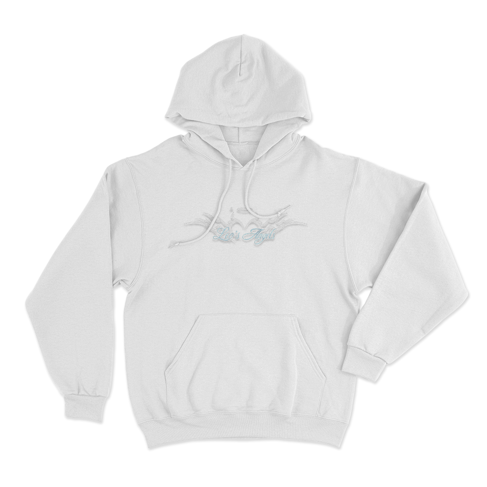 Leo's Angels Halo Unisex Hoodie White Leos Angels Halo Unisex Hoodie White